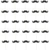 Black Paper Mustache Picks (3" x 1.25") - Decorations for Party, Event, or Celebration - 25 Pcs view 1
