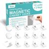 Skyla Homes Magnetic Cabinet Locks Baby Proofing Child Safety - The Safest Quickest and Easiest Multi-Purpose 3M Adhesive Child Proof Latches, No Screws or Tools Needed (12 Pack) view 1