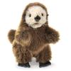 Folkmanis Baby Sea Otter Hand Puppet, Brown view 1