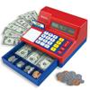 Learning Resources Pretend & Play Calculator Cash Register Toy - Gift for Kids, Toddler Toys, Play Money & Credit Card, Shopping Store Playset, Educational Preschool Activities view 1