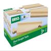 BRIO World 33334 - Premium Short Straight Tracks - 4 Piece Wooden Train Toy Set for Kids | Enhances Motor Skills | FSC-Certified Wood | Compatible with All BRIO Train Sets view 1