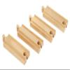 BRIO World 33334 - Premium Short Straight Tracks - 4 Piece Wooden Train Toy Set for Kids | Enhances Motor Skills | FSC-Certified Wood | Compatible with All BRIO Train Sets view 2