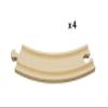 BRIO World 33342 - Large Curved Wooden Tracks | 4-Piece Toy Train Set Extension | Compatible with All BRIO Railway Toys | Safety Tested and Approved | Ideal for Kids Ages 3 and Up view 3