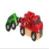 BRIO World 33528 - Reliable Tow Truck - Wooden Toy Train Accessory for Kids Aged 3+ | Magnetic Coupling | Compatible with Other Railway Toys | FSC-Certified Beech Wood view 1