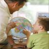 Pioneer 12" Diameter Globe, USA Cartography with Raised Mountain Relief and Sturdy Metal Base. Get a closer look at the world, thanks to the gyro-matic mounting that swings up or down to bring any area into closer view. Vivid colors help to easily di view 4
