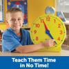 Learning Resources Big Time Learning Clock - Teacher Classroom Must Haves, Elementary School & Montessori Activities, Math Manipulatives, Time Flash Cards, Gifts for Boys and Girls view 4