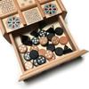 WE Games The Royal Game of UR - Wood Board with Storage Drawer | One of The Oldest Strategy Games in The World view 3