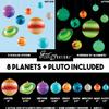 Great Explorations, 3-D Solar System Glow In The Dark Ceiling Hanging Kit 3D Planets and Star Stickers Create the Milky Way Teach Science STEM view 3