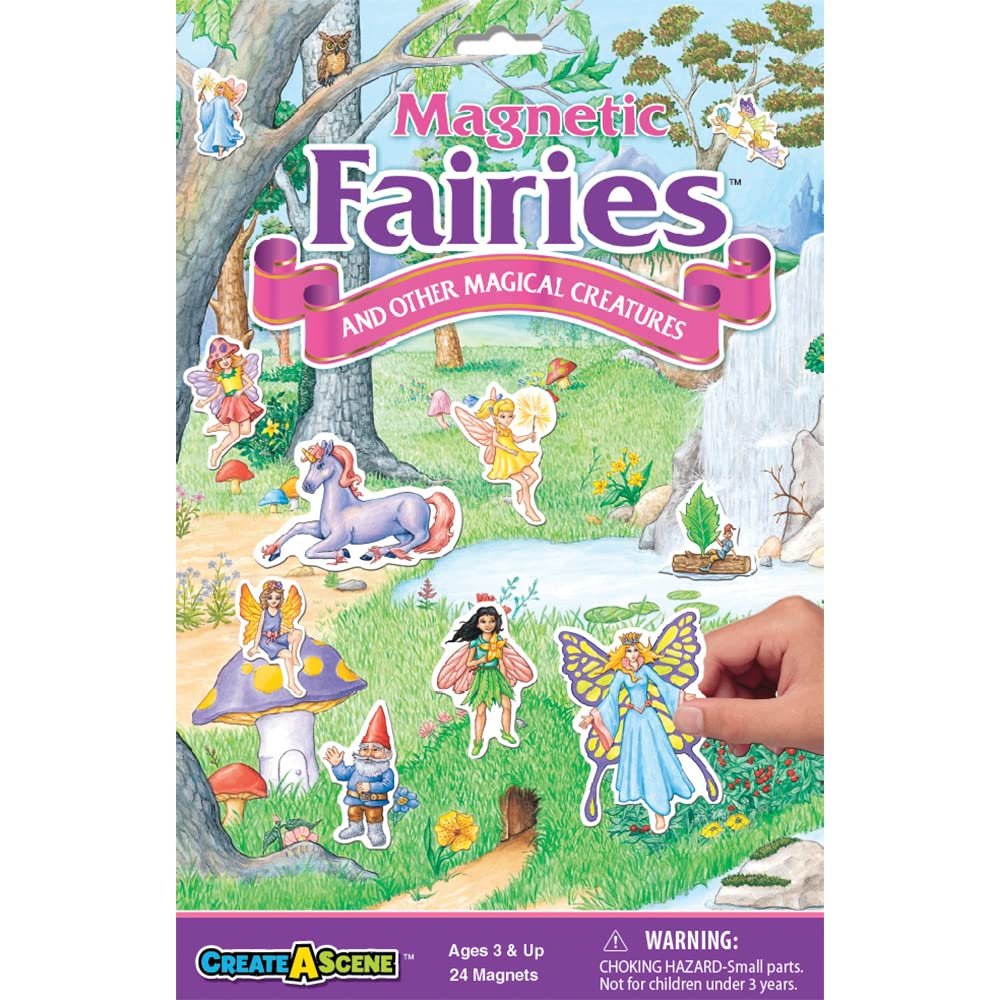 Create-A-Scene Fairies Magnetic Playset Portable Mess-Free Magnet Activities Creative Fun For Ages 3+