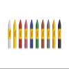 Jovi 176 - Box of 10 Coloured Sticks for Body Painting, Assorted view 4
