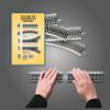 Bachmann Trains SnapFit EZ TRACK LAYOUT EXPANDER SET NICKEL SILVER Rail With Grey Roadbed HO Scale, Medium view 4