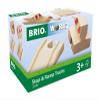 BRIO World 33385 - Stop and Ramp Track - 4 Piece Wooden Toy Train Accessory for Kids Ages 3 and Up view 2