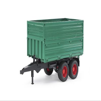 Bruder Toys - Agriculture Realistic Tandemaxle Tipping Trailer with Removeable Top and Compatible with Some Bruder Tractors - Ages 3+
