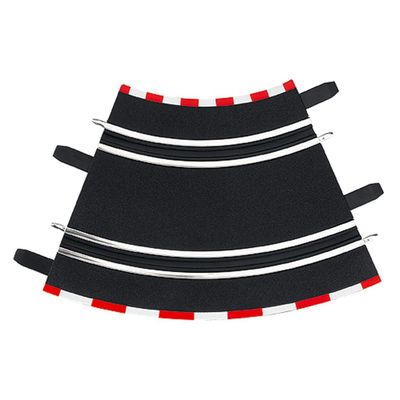 Carrera 61611 1/45 Curve Track Section Part for Use with GO and Digital 143 - Pack of 4