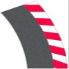 Carrera 20020564 Outer Edge Strip for steep Curve 1/30 (6), end Pieces (2) Slot Car Track Accessory view 1