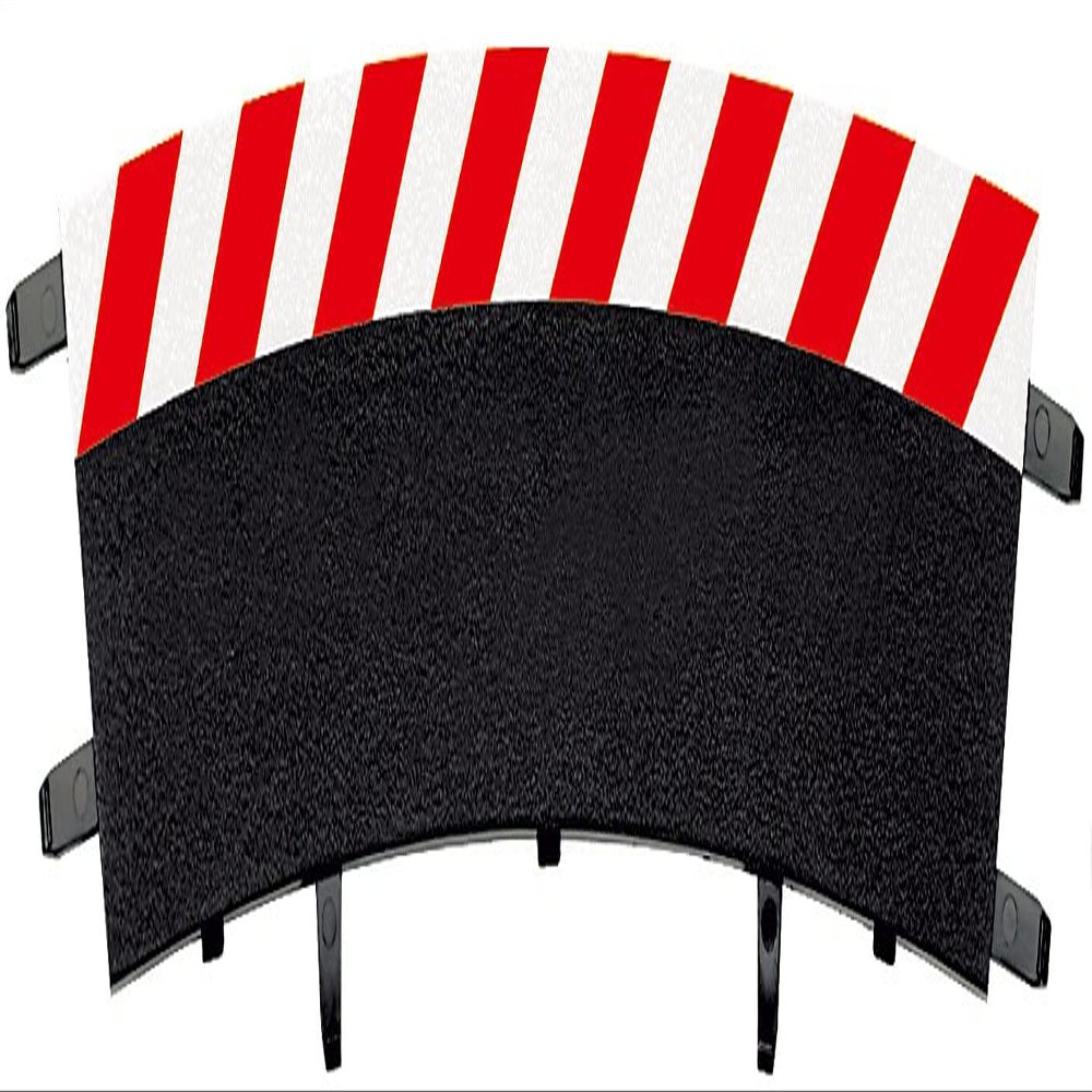 Carrera 20020566 Outside Shoulder high banked Curve 3/30 (6), end Piece (2) Slot Car Track Accessory