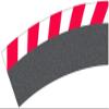 Carrera 20020567 Outer Edge Strips for Curve 1/30 (6), end Pieces (2) Slot Car Track Accessory view 1