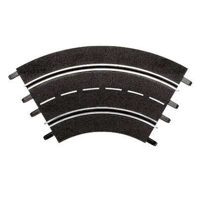 Carrera 20571 Curve 1/60 3-piece add on expansion accessory set compatible with Evolution, Digital 132, and Digital 124 slot car tracks