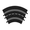 Carrera 20571 Curve 1/60 3-piece add on expansion accessory set compatible with Evolution, Digital 132, and Digital 124 slot car tracks view 2