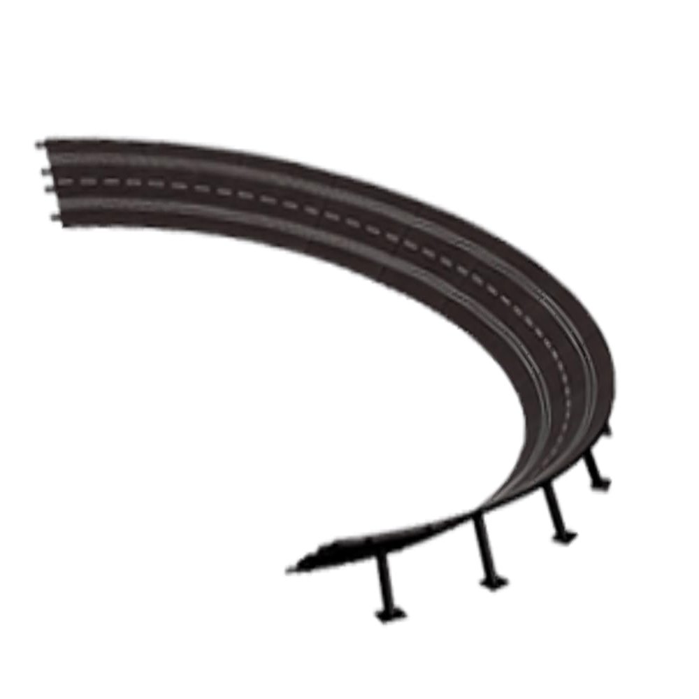 Carrera 20020579 High banked Curve 4/15, 12 pcs Slot Car Track Accessory