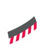Carrera 20020580 Outside Shoulder high banked Curve 4/15 (12), end piece (2) Slot Car Accessory view 1