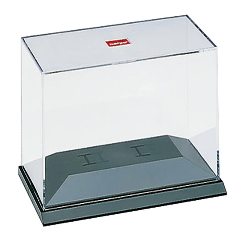 Herpa 055000 055000-PC-Vitrine inklusiv Halteklammern PKW Zum Basteln, Sammeln und ALS Geschenk 055000-PC case Including 1:87 car Clamps, a Miniature to Retouch, Collect and give Away, Multicoloured