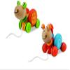 Eichhorn 100002414 Pull-Along Animal, 2 Assorted Designs Snail/Turtle 15 cm for Drawing view 3