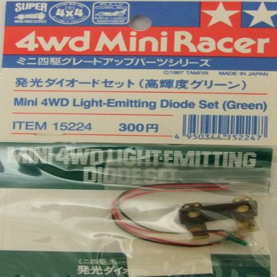 TAM15224 Tamiya 4WD MiniRacer Accessory - Light Emitting Diode Set (Green)