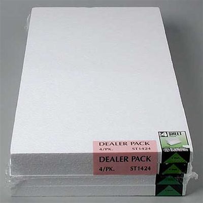 Woodland Scenics ST1424 Foam Sheet 1"x1'x2' (4), ST1424