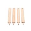 Maxim Enterprise, inc. Wooden Train Track Set, 6" Straight Railway Track for Toy Train, Track Expansion Pack Compatible with Thomas & Friends, Brio Railway Accessories, and Other Major Brands, 4 Pack view 2