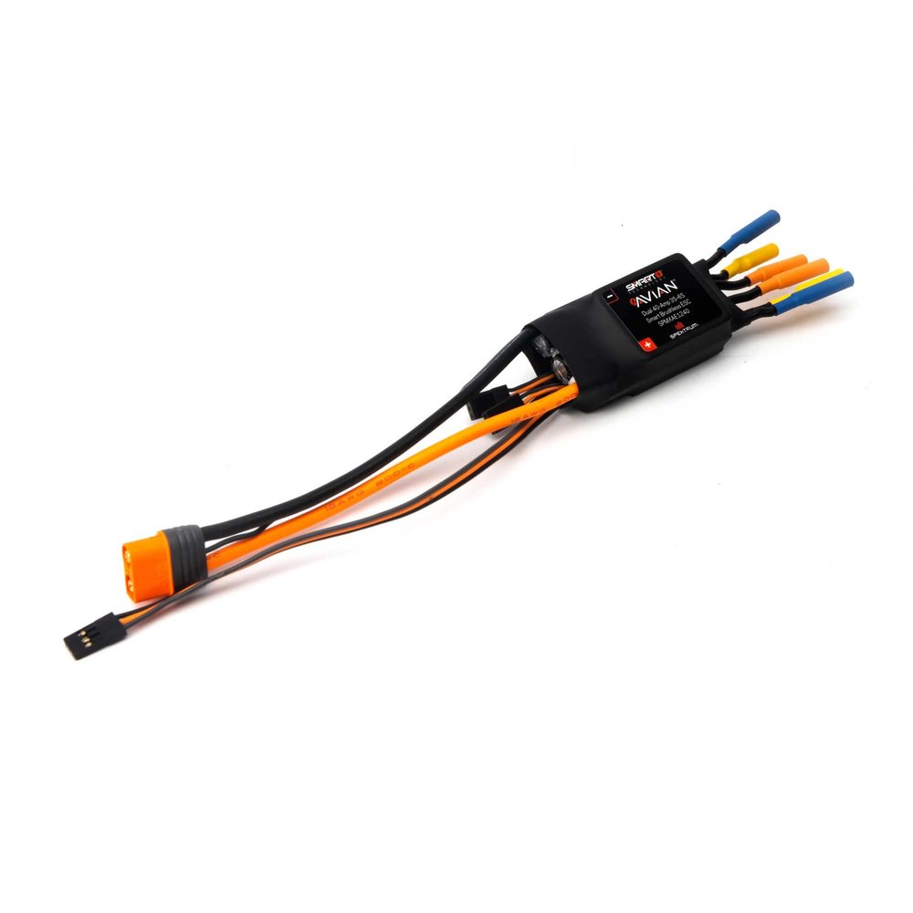 Spektrum Avian Dual 40 Amp Brushless Smart ESC, 3S - 6S, SPMXAE1240
