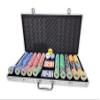 DA VINCI Set of of 750 Casino Del Sol 11.5 Gram Poker Chips with Case, Cards, Dealer Buttons and 2 Cut Cards view 1