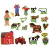 Little Folk Visuals My Farm Friends Precut Flannel/Felt Board Figures, 18 Pieces Add-On Set view 1