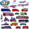 Little Folk Visuals Train, Trucks & Planes Precut Felt Pieces, 24 Pieces Set view 2