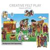 Little Folk Visuals Beginners Bible: Baby Jesus Precut Felt Pieces, 16 Pieces Set view 3