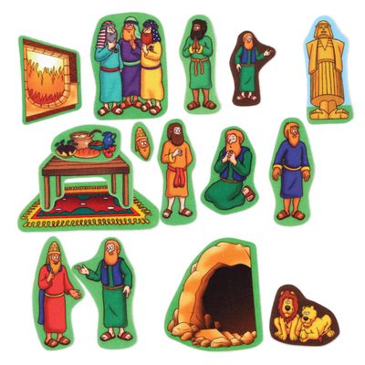 Little Folk Visuals Beginners Bible: Daniel Precut Felt Pieces, 16 Pieces Set