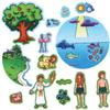 Little Folk Visuals Beginners Bible: Creation Precut Felt Pieces, 17 Pieces Set view 1