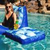 Big Joe Captain's Caddie No Inflation Needed Pool Float Drink Holder, Paintbrush Blue Double Sided Mesh, Quick Draining Fabric, 2 feet view 3