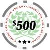 DA VINCI Professional Set of 500 11.5 Gram Casino Del Sol Poker Chips with Denominations, 2 Decks of Plastic Playing Cards, 2 Cut Cards & 3 Dealer Buttons (Silver Aluminum Frame Case) view 3