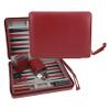 WE Games Backgammon Set, Board Games for Adults - Travel Games - Magnetic with Burgundy Leatherette Backgammon Board and Carrying Strap - Travel Backgammon Sets for Adults view 1