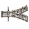 N Code 55 Nickel Silver 2.5 Wye Turnout Atlas Trains view 2