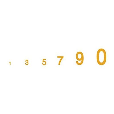 Woodland Scenics Gothic Numbers, Gold