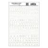 Woodland Scenics MG702 Roman R.R. Letters White 1/16-5/16 WOOU0702 view 1
