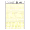 Woodland Scenics Roman Numbers, Yellow WOOMG711 view 1