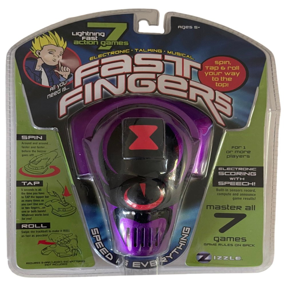 Fast Fingers - Purple with Black