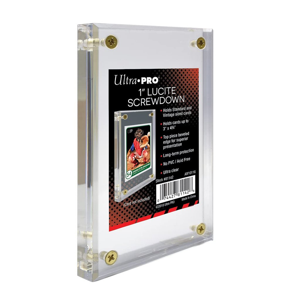 Ultra PRO 1 Thick Lucite Screwdown Trading Card Display