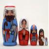 Baby Jesus 5 Piece Russian Wood Nesting Doll Matryoshka Stacking Dolls Russia view 1