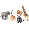 Learning Resources Jumbo Jungle Animals, Animal Toys for Kids, Safari Animals, 5 Pieces, Ages 18 months+ view 2