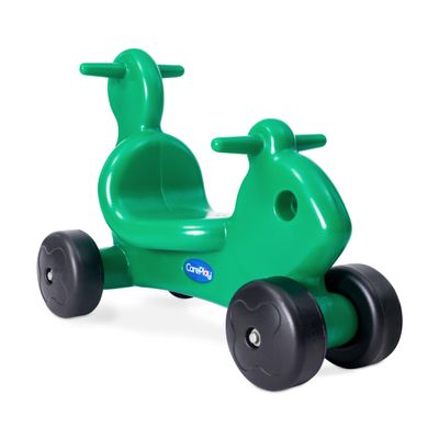 Careplay 2-in-1 Squirrel Push & Ride-on Toy, Indoor & Outdoor Use, Low Profile Seat, Recommended for Children up to 50lbs, Durable Construction, Made in The USA, Green