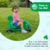 Careplay 2-in-1 Squirrel Push & Ride-on Toy, Indoor & Outdoor Use, Low Profile Seat, Recommended for Children up to 50lbs, Durable Construction, Made in The USA, Green view 2